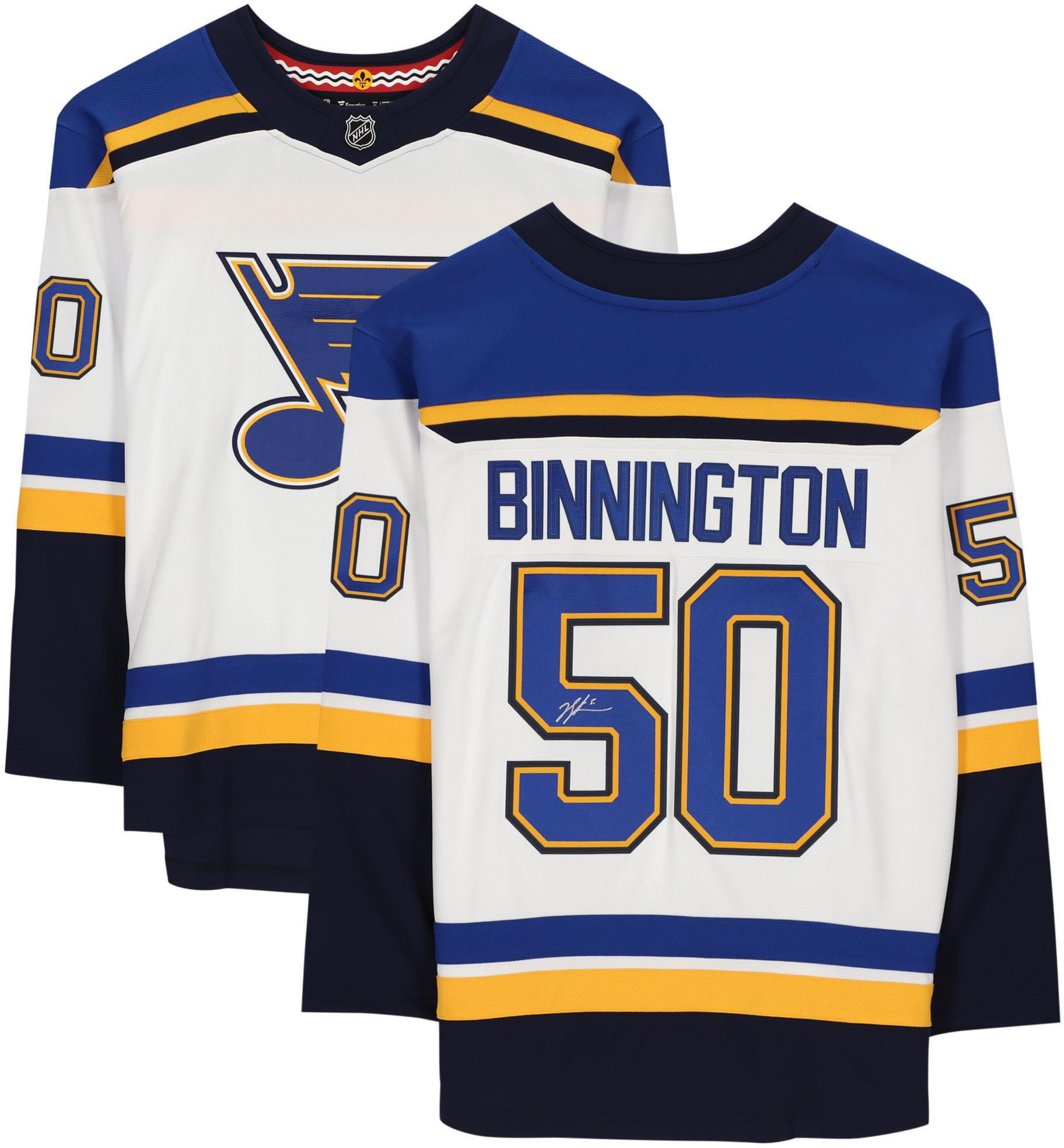 Jordan Binnington St. Louis Blues Autographed White Fanatics Breakaway Jersey - Fanatics Authentic Certified