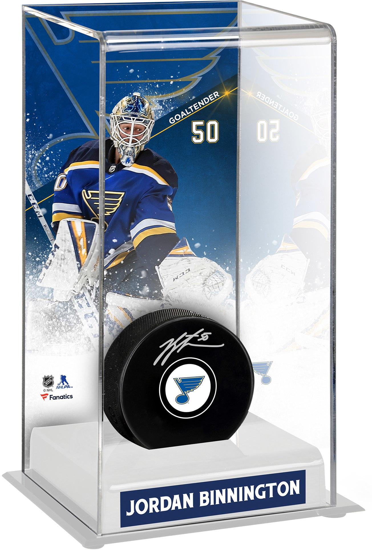 Jordan Binnington St. Louis Blues Deluxe Tall Hockey Puck Case