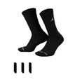 thumbnail image 1 of Nike Jordan Crew 3-Pack Socks Black  DX9632-010 Men's Size L, 1 of 4