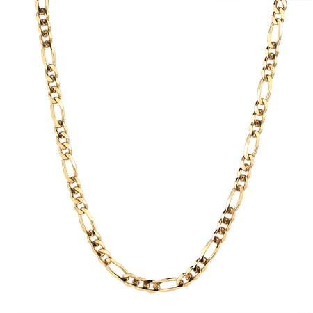 Jordan Blue NYC 14k gold plated Sterling silver Men's 30" figaro chain necklace