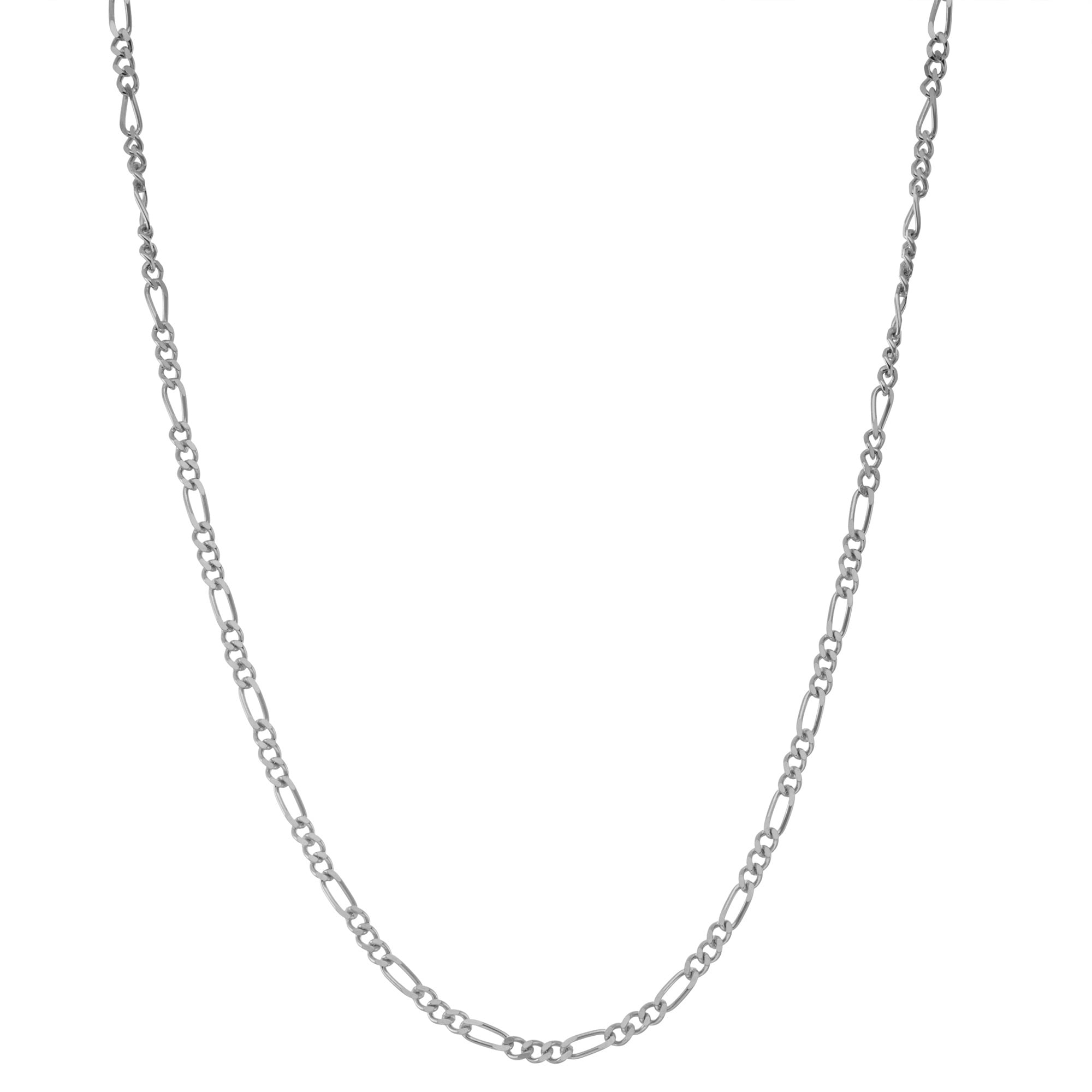 Jordan Blue NYC Children's Figaro Chain Necklace, Sterling Silver, 15 in