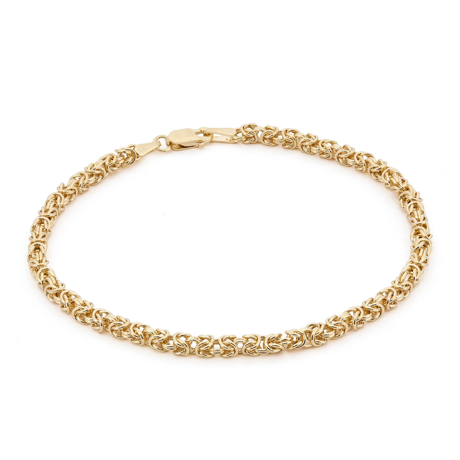 Jordan Blue NYC Petite Byzantine Bracelet 7.25 inches in 14K Gold