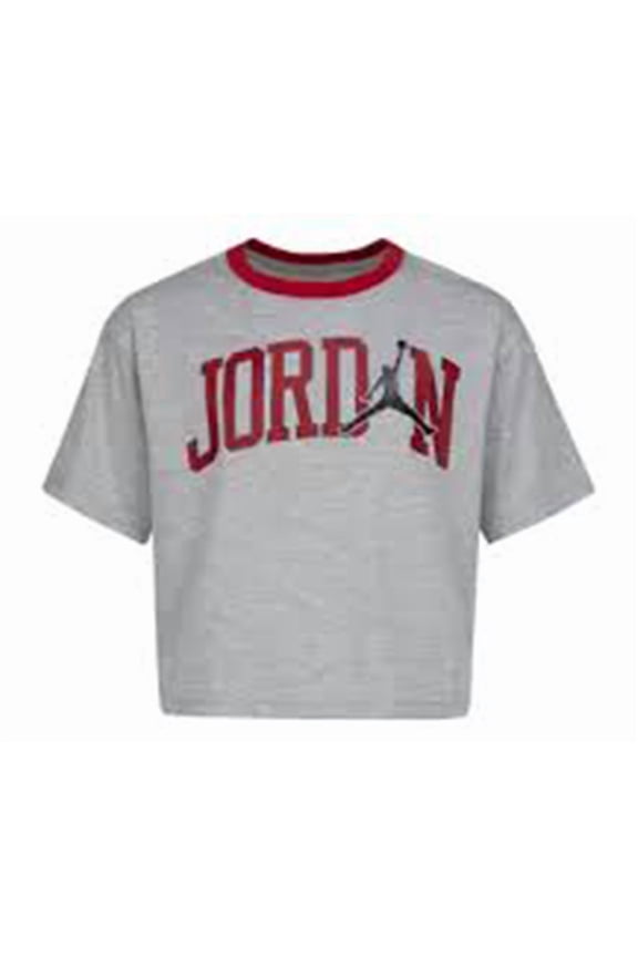 Boxy Logo Girls Active Shirts & Tees Size Xxl, Color: Grey/Red