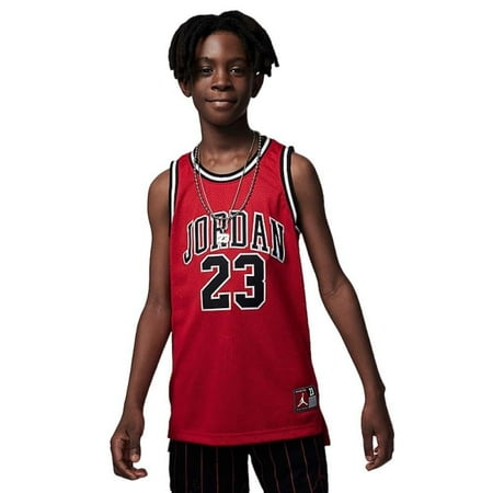 Jordan Boy's 23 Jersey Big Kids Gym Red MD 10-12 Big Kid
