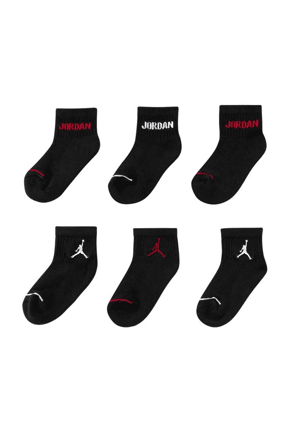 Boys 6-Pk. Ankle Cushioned Socks M=5Y-7Y/ Sock Size 9-11
