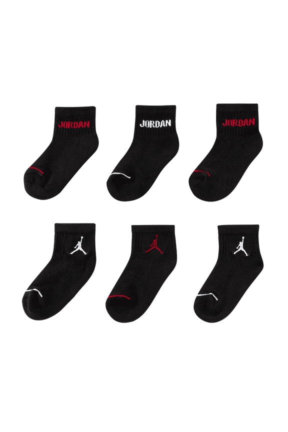 Boys 6-Pk. Ankle Cushioned Socks S=3Y-5Y/ Sock Size 7-9