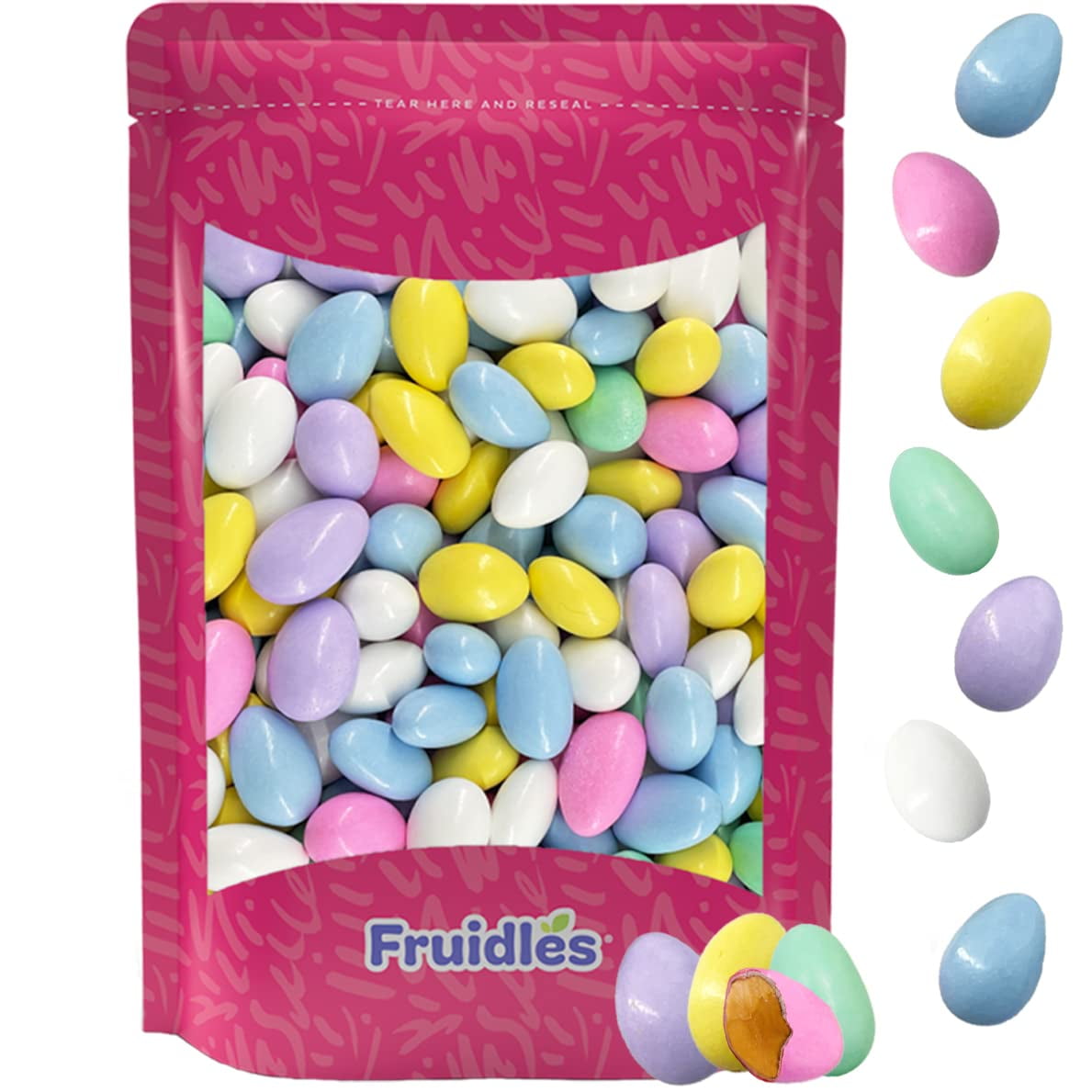 Jordan Candy Almonds With A Sweet Sugar Coating, Assorted, Standard, Kosher Certified (2 Pounds