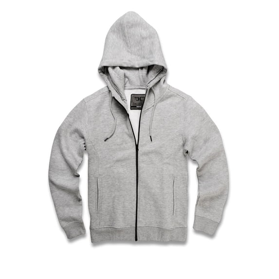 Jordan Craig 8276H Men's Grey Basic Essential Fleece Zip Up Hoodie, 2X-Large