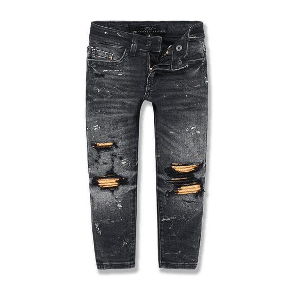 Jordan Craig Big Kids Denim Jeans Black-Wheat jm3492b-sunset