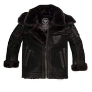 Jordan Craig Double Collar Calagary Shearling Mens Jacket Black 91313aa-black