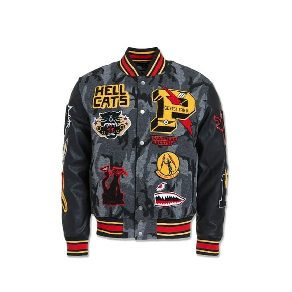 Jordan Craig Hellcat Varsity Jacket, Black Camo, 3XL