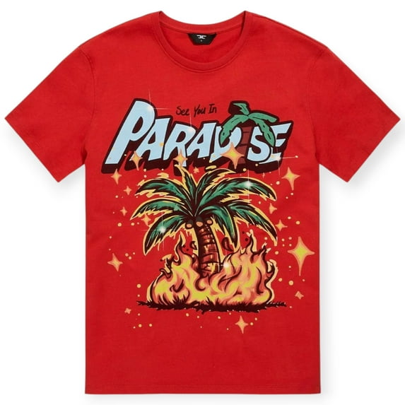 Jordan Craig KIDS Boys Burning Palm Bend Without Breaking Tee (Red)