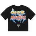 thumbnail image 1 of Jordan Craig KIDS Boys Sea Monster Boxy Cropped Top Tee (Black), 1 of 3