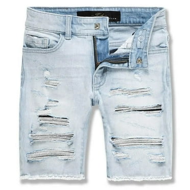 Jordan Craig Kids Abyss Denim Shorts (Ice Blue)