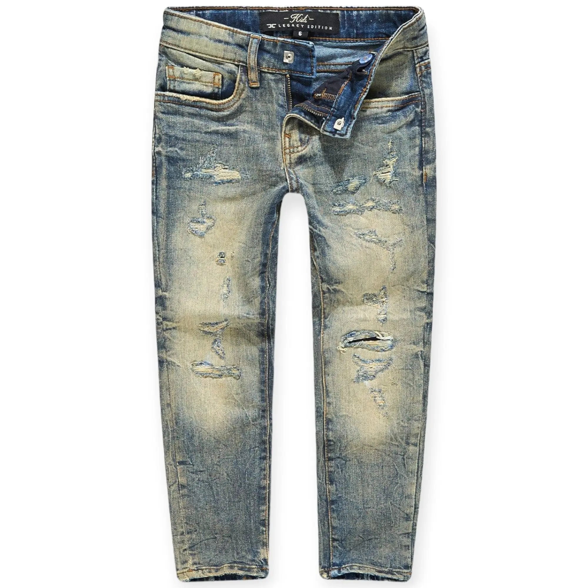Upc Small Rip Jordan Craig Kids Desperado Denim Small Rip Jeans (Desert Storm ...