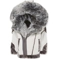 thumbnail image 1 of Jordan Craig Kids EL Jefe Shearling Moto Jacket (Light Grey) Light Grey 3, 1 of 4
