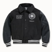 Jordan Craig Men Cross Varsity Jacket (Black)