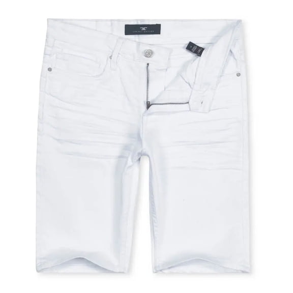 Jordan Craig Men INSEAM Denim Shorts (White)