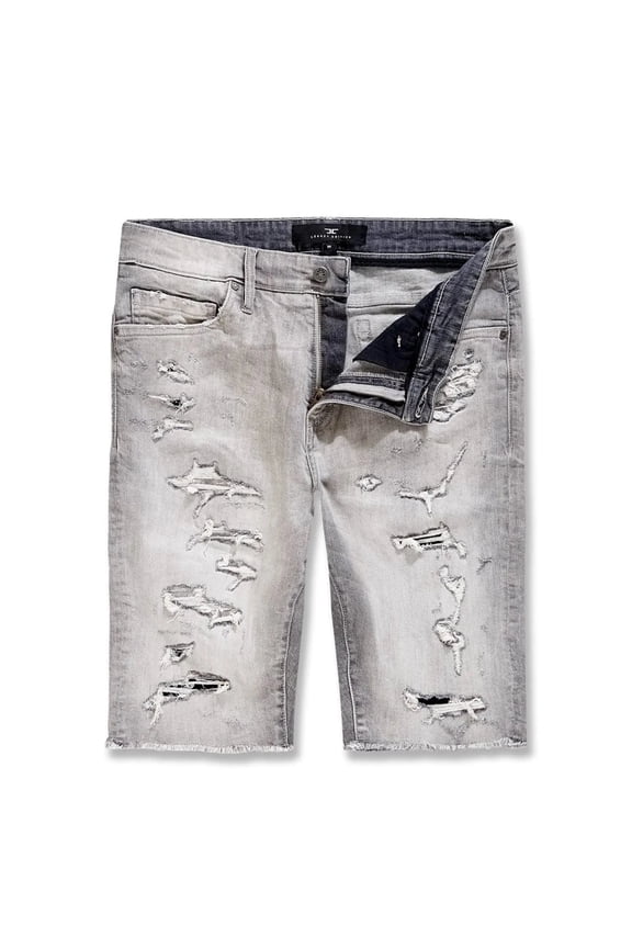 Men OG Arlington Denim Short with Shreds (Arctic Grey)