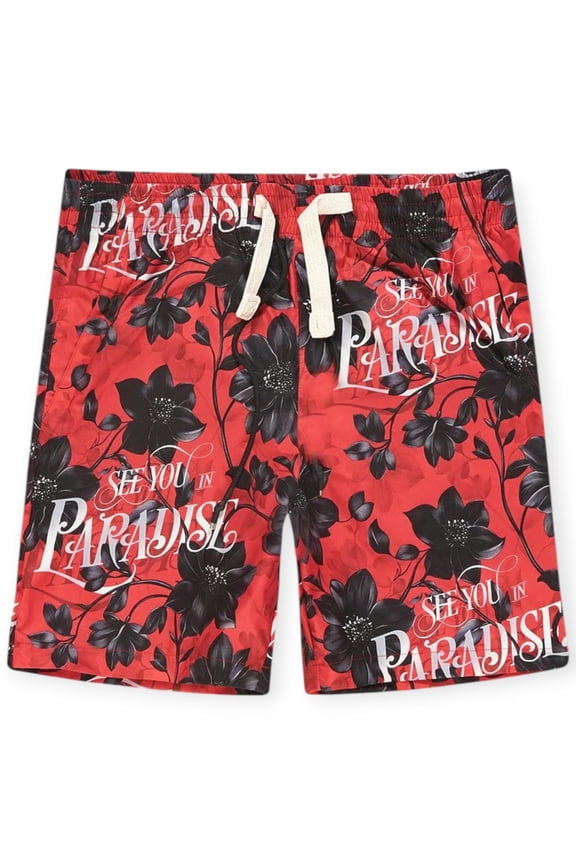 Men Retro Ibiza Print Lounge Shorts Chicago