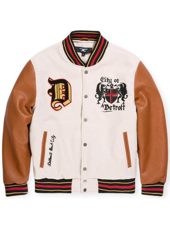 Men Varsity Jacket (Cream)