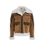 Jordan Craig Men Vienna Fur Bomber Jackets Brown