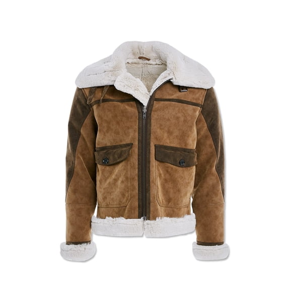 Jordan Craig Men Vienna Fur Bomber Jackets (Brown)