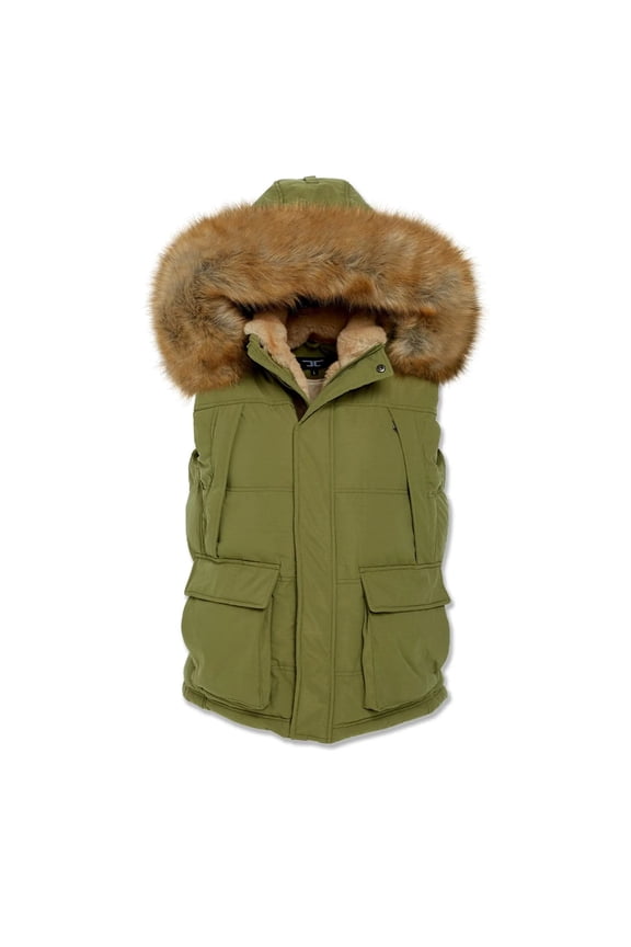 Men Yuken Puffer Vest (Army Green)