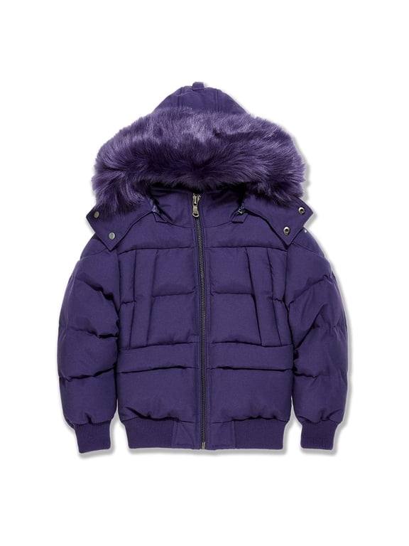kids Harbour Cross Bay Bomber Hooded Coat (Purple)
