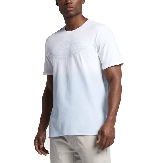 Jordan Fadeaway Faded Casual Men's T-Shirt White/Ice Blue 843138-100