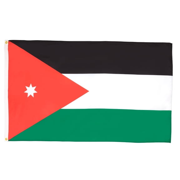 AZ FLAG Jordan Flag 2x3 ft Jordanian Banner 100D Polyester 2 Grommets