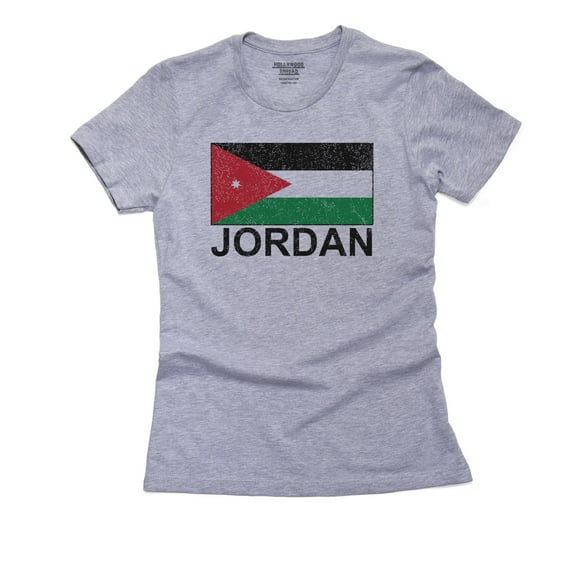 Jordan Flag - Special Vintage Edition Women's Cotton Grey T-Shirt