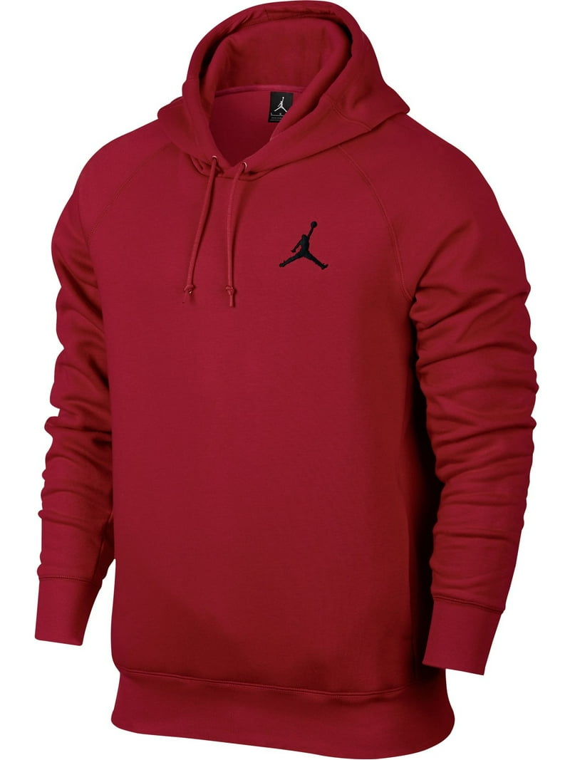 Jordan Flight Fleece Longsleeve Men's Pullover Hoodie Gym Red