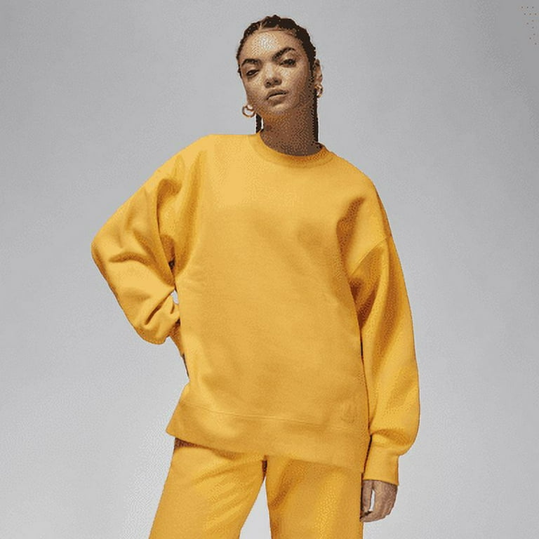 Women s yellow crew neck manifest sweatshirt