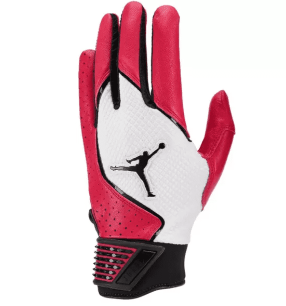 Jordan Fly Select Men's Baseball Batting Gloves, Red/White/Black