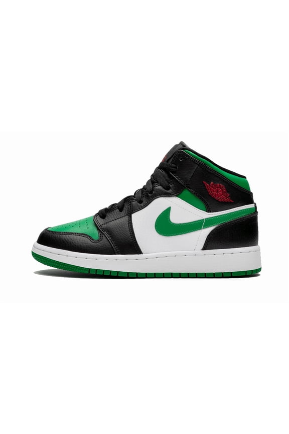 GRADE SCHOOL Air Jordan 1 Mid GS "Green Toe" 554725 067 from Stadium Goods