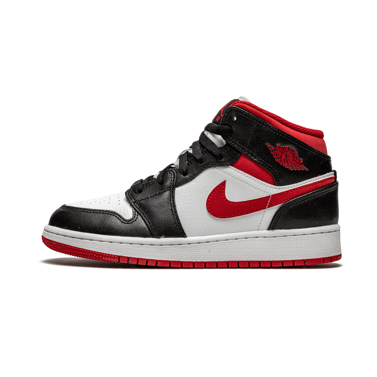 Nike Air Jordan 1‎ Mid GS DJ4695-122 White Gym Red Youth Size 5Y Nike Air Jordan 1 Mid GS DJ4695-122 White Gym Red Youth Size  main image 4