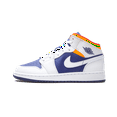 thumbnail image 1 of Jordan GRADE SCHOOL Air Jordan 1 Mid GS "White Deep Royal Blue" 554725 131 from Stadium Goods, 1 of 8