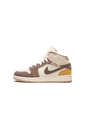 GRADE SCHOOL Air Jordan 1 Mid SE Craft GS "Inside Out - Taupe Haze" DZ4466 102 from Stadium Goods