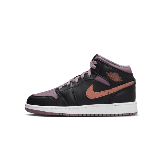 Jordan GRADE SCHOOL Air Jordan Retro 1 Mid SE GS "Black Sky J Mauve" FB9909 008 from Stadium Goods