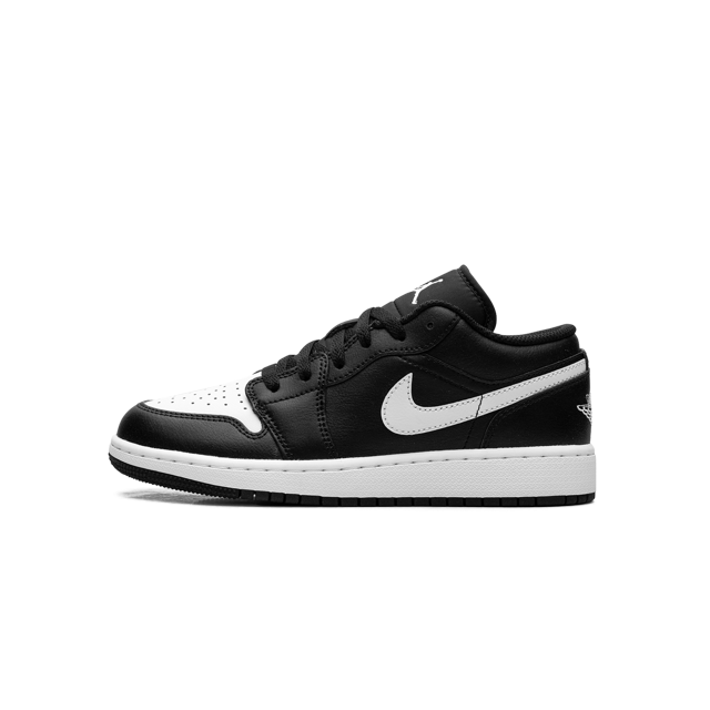 Jordan GRADE SCHOOL Jordan 1 Low GS "Black Summit White" 553560 043 from Stadium Goods