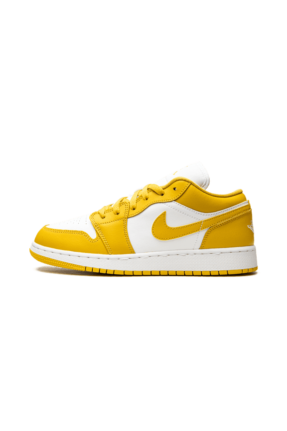 GRADE SCHOOL Jordan 1 Low GS "White / Pollen" 553560 171 from Stadium Goods