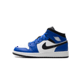 thumbnail image 1 of Jordan GRADE SCHOOL Jordan 1 Mid GS "Game Royal White Black" DQ8423 402 from Stadium Goods, 1 of 8