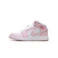 thumbnail image 1 of Jordan 1 Mid GS "Pink Foam Fire Red" DQ8423 608 from Stadium Goods, 1 of 8