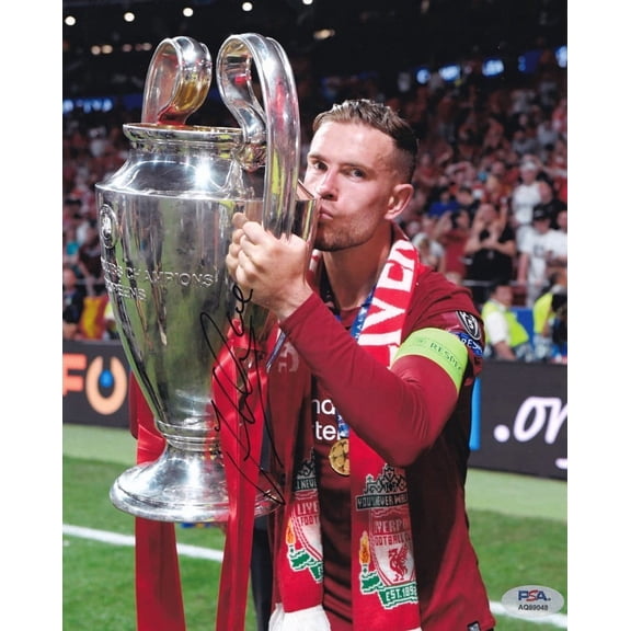 Jordan Henderson Liverpool England World Cup Signed Autograph 8x10 Photo PSA COA