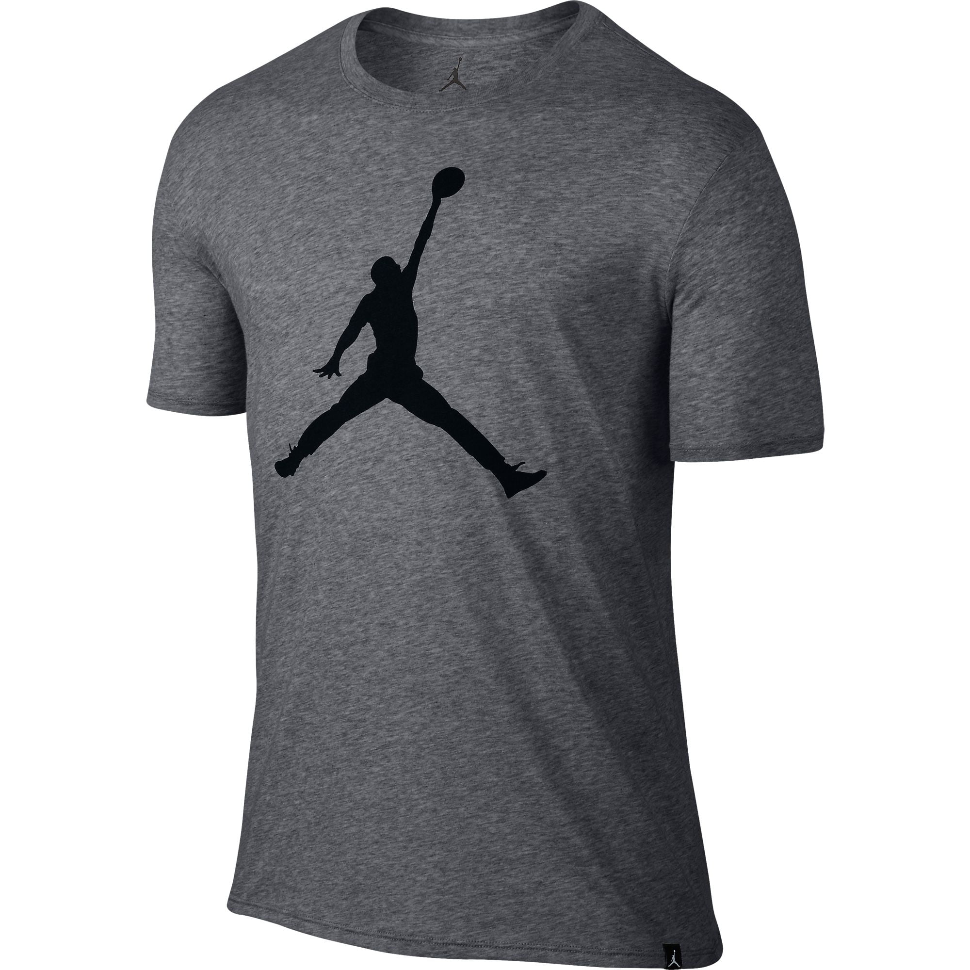 Jordan Iconic Jumpman Logo Graphic Men's Shortsleeve TShirt Grey/Black
