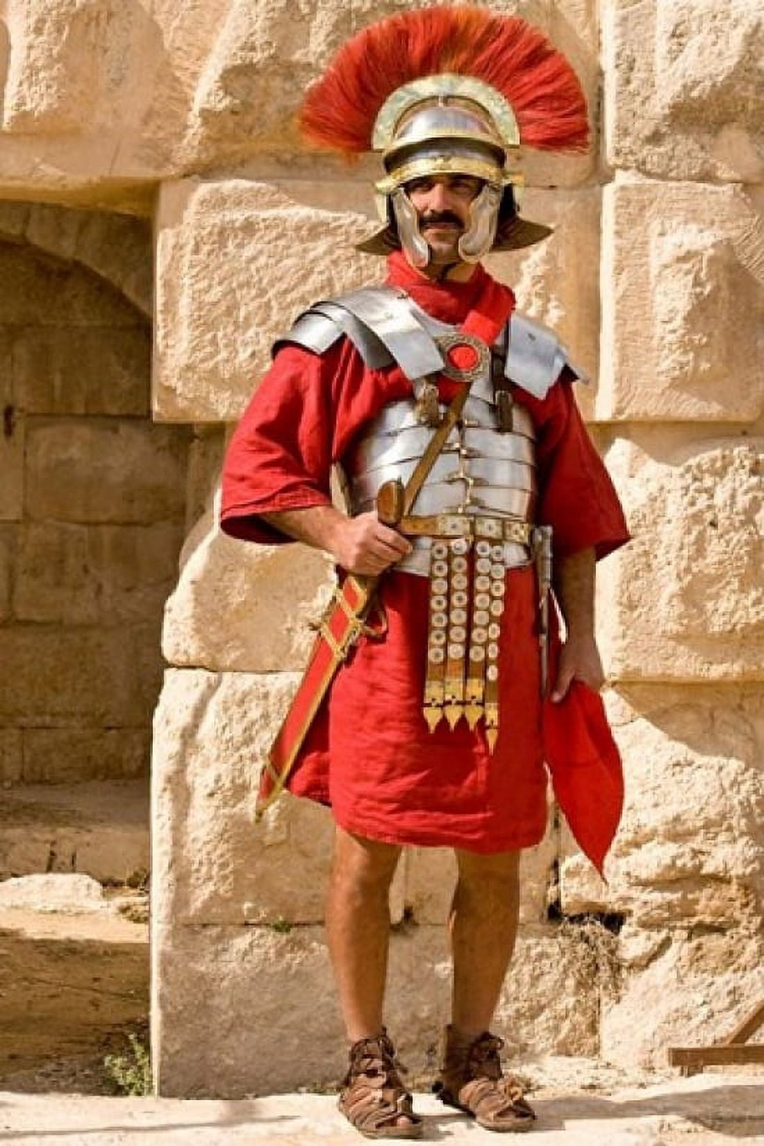 Jordan Jerash Reenactor Roman soldier portrait Canvas Art - Dave Bartruff DanitaDelimont (11 x 17)