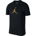thumbnail image 1 of Jordan Jumpman 23/7 Men's Athletic Casual T-Shirt Black/Metallic Gold 925602-014, 1 of 2