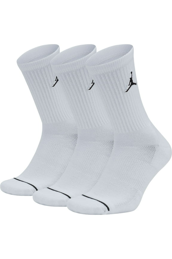 Jumpman Crew 3 Pack Men's Socks White/Black sx5545-100