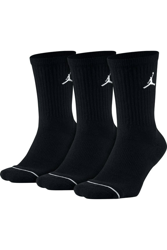 Jumpman Crew 3 Pair Men's Socks Black/White sx5545-013